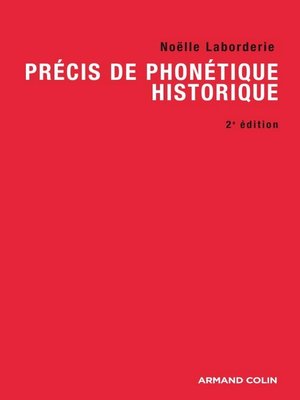 cover image of Précis de phonétique historique